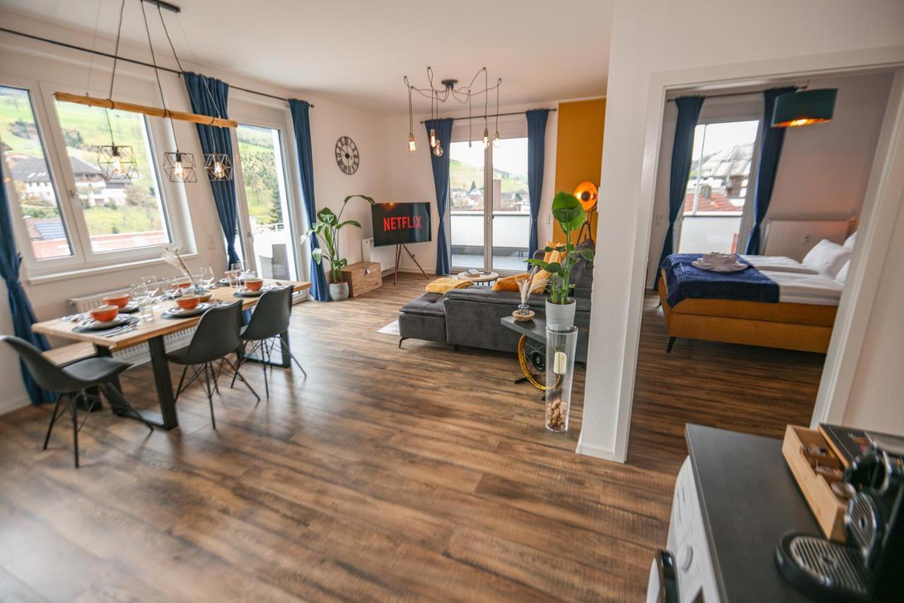 Apartamento Penthouse I 106 Qm I 2 Balkone I Boxspring I Nespresso I Parkplatz Oberharmersbach Exterior foto